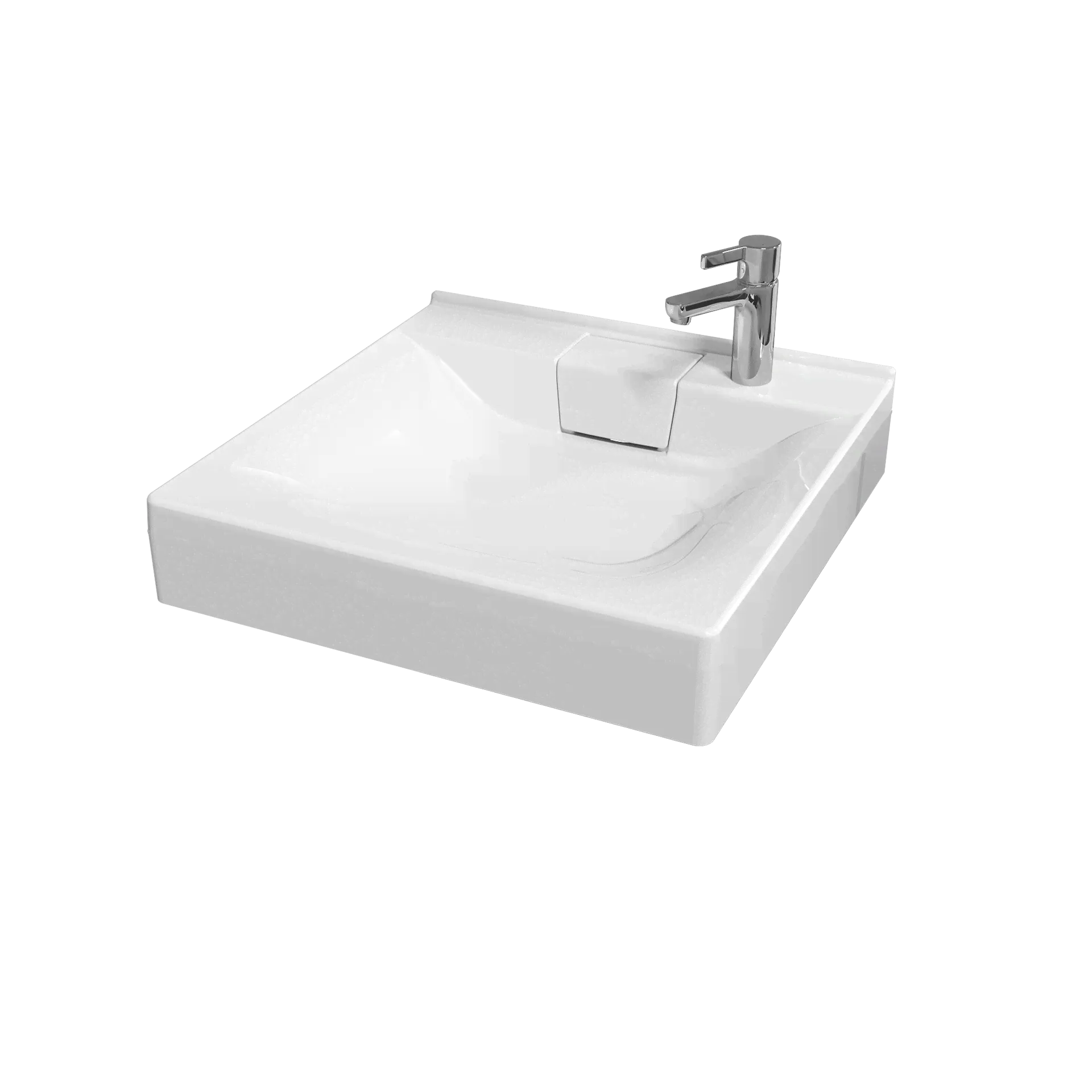 Раковина накладная Marka One Laundry 600х600 белая (У71489)-0