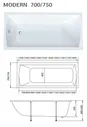 Ванна Marka One Modern 170х70 01мод1770