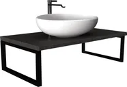 Столешница с раковиной 1MarKa Grunge Loft 100 бетон темно-серый