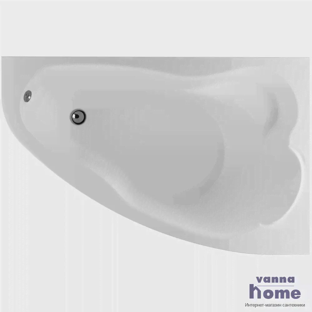 Ванна акриловая Marka One Lil 140x90 правосторонняя