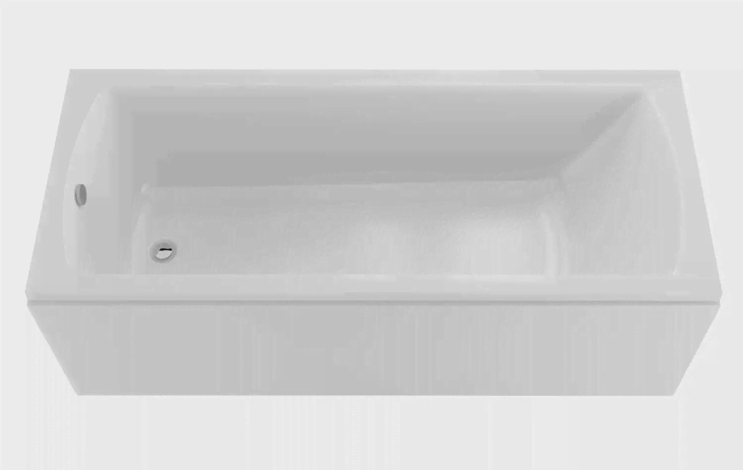 Акриловая ванна Marka One MODERN 175х70 01мод17570 прямоугольная, Белая-2
