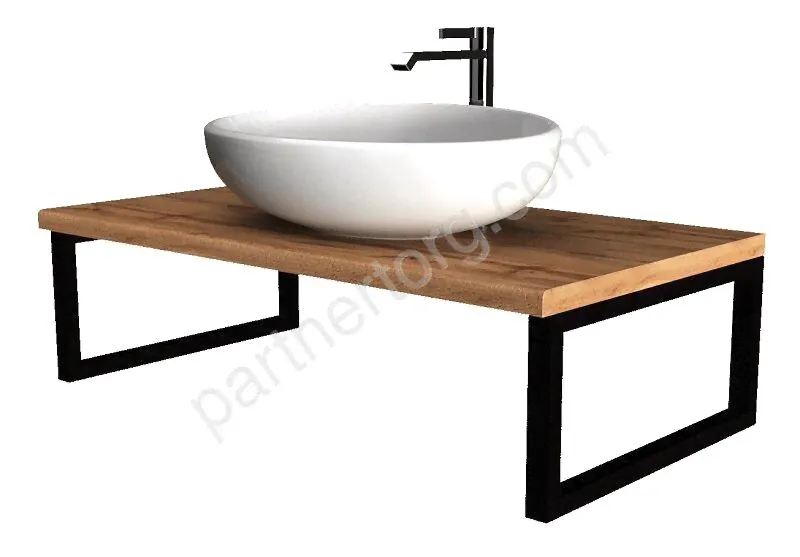 Grunge Loft Marka One Дуб Вотан 80 см столешница для ванной комнаты под раковину настольную