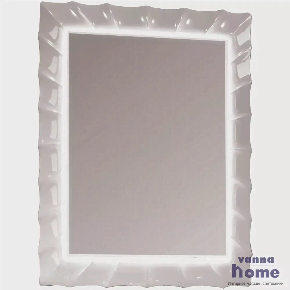 Зеркало Marka One Lumier 65 с подсветкой, white