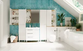 Зеркальный шкаф 1Marka Gaula 60 2д.White У92511 белый
