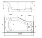 Ванна Marka One Convey 150х75 R 01кон1575п