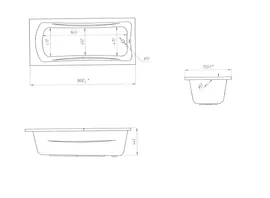 Ванна Marka One Prime 180х75 01пра1875