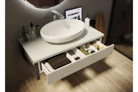 Мебель для ванной 1MarKa Grunge Loft 80 бетон светлый
