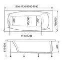 Акриловая ванна Marka One Pragmatika 173х75 01пр17375