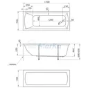 Акриловая ванна 1Marka One Modern 170х70