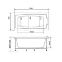 в наличии Ванна акриловая Marka One Aelita 170x90 (0) Характеристики В избранное