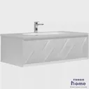 Тумба с раковиной Marka One Glace 100П, white