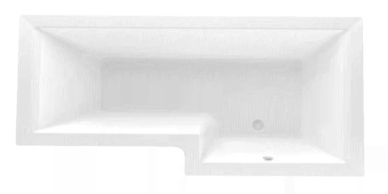 Ванна 1Marka Marka One LINEA 165x85 без гидромассажа акрил угловая правосторонняя