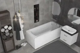 Ванна пристенная Marka One Prime 75x44.5 см