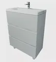 Тумба с раздвижной раковиной Marka One Bumble 50 2ящ
